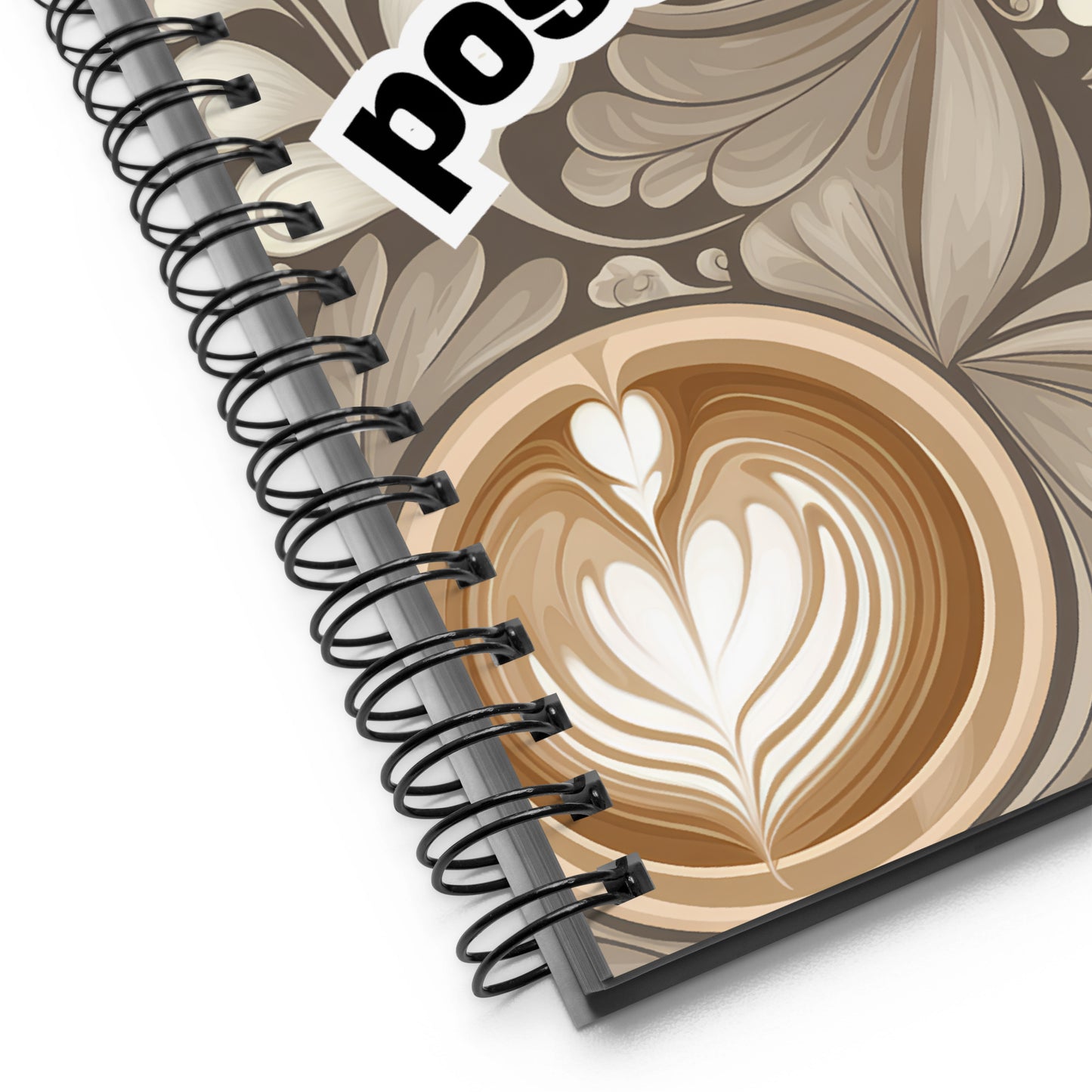 Artistic Coffee-Themed Spiral Notebook – Capture Your Creativity