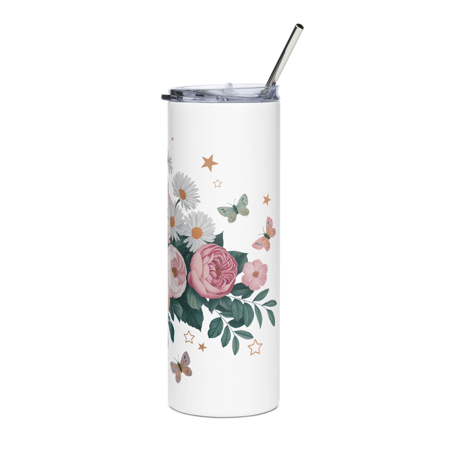 Floral Elegance Tumbler – Stylish & Practical Gift for Moms