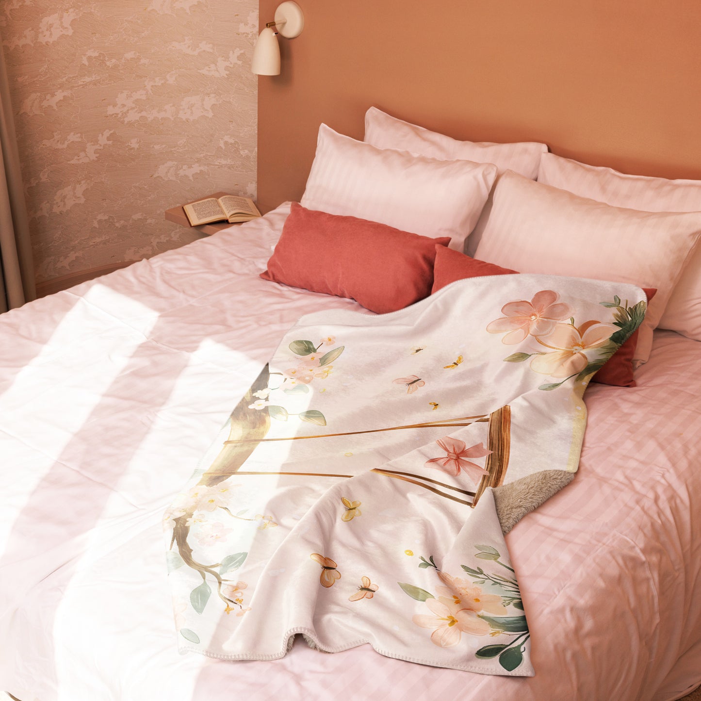Blossom Serenity Blanket – Cozy & Beautiful Gift for Moms