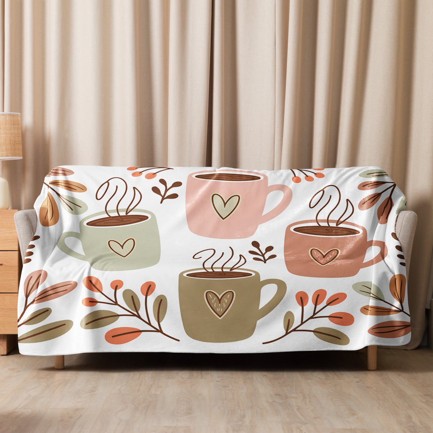 Cozy Coffee Lover Blanket – Perfect Gift for Moms Who Love Coffee