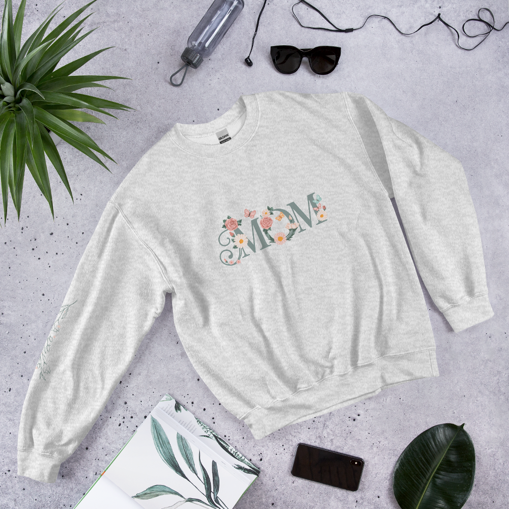 Floral Mom Sweatshirt – Cozy & Stylish Gift for Moms