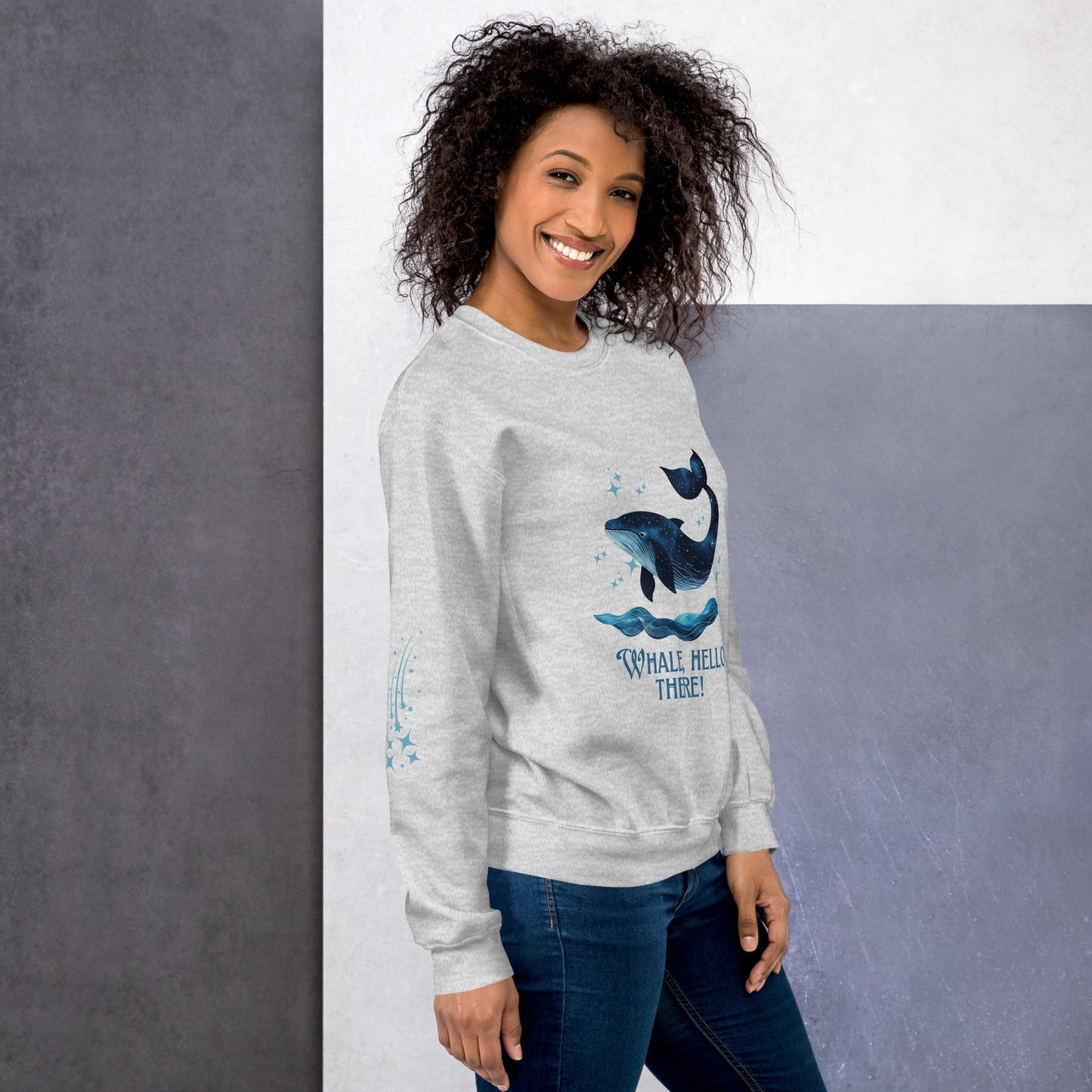 Whale, Hello There! Sweatshirt – Cozy & Cute Ocean Lover Gift