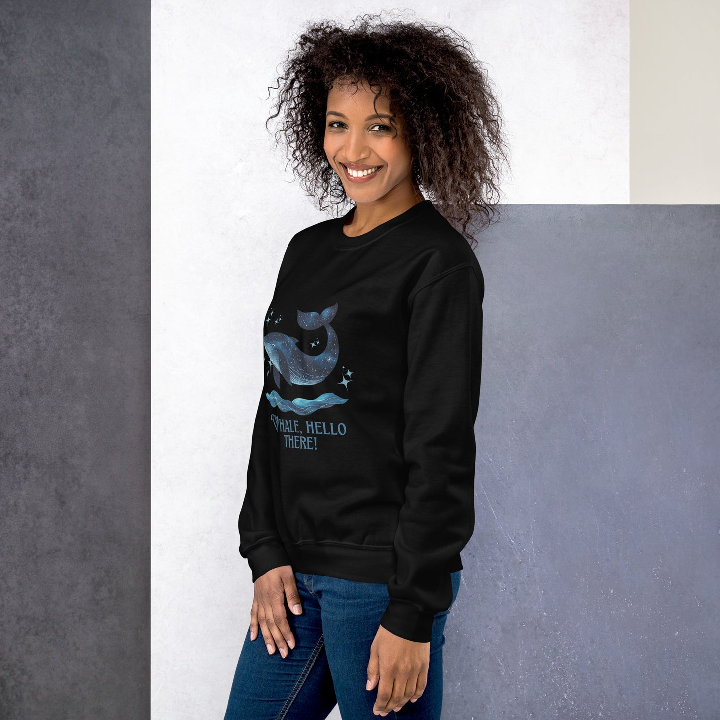 Whale, Hello There! Sweatshirt – Cozy & Cute Ocean Lover Gift