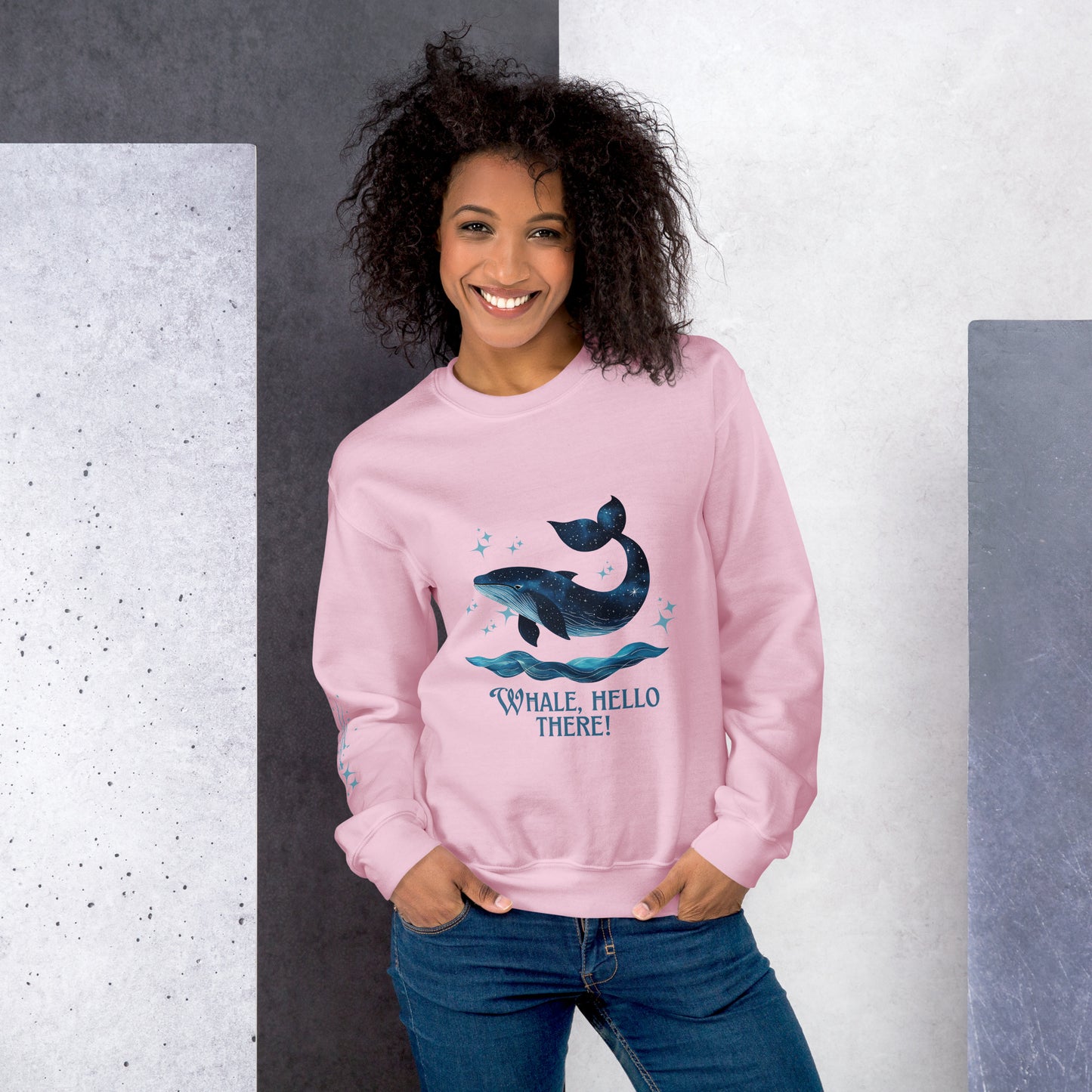 Whale, Hello There! Sweatshirt – Cozy & Cute Ocean Lover Gift