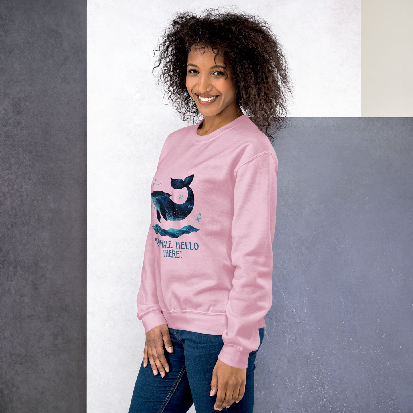 Whale, Hello There! Sweatshirt – Cozy & Cute Ocean Lover Gift