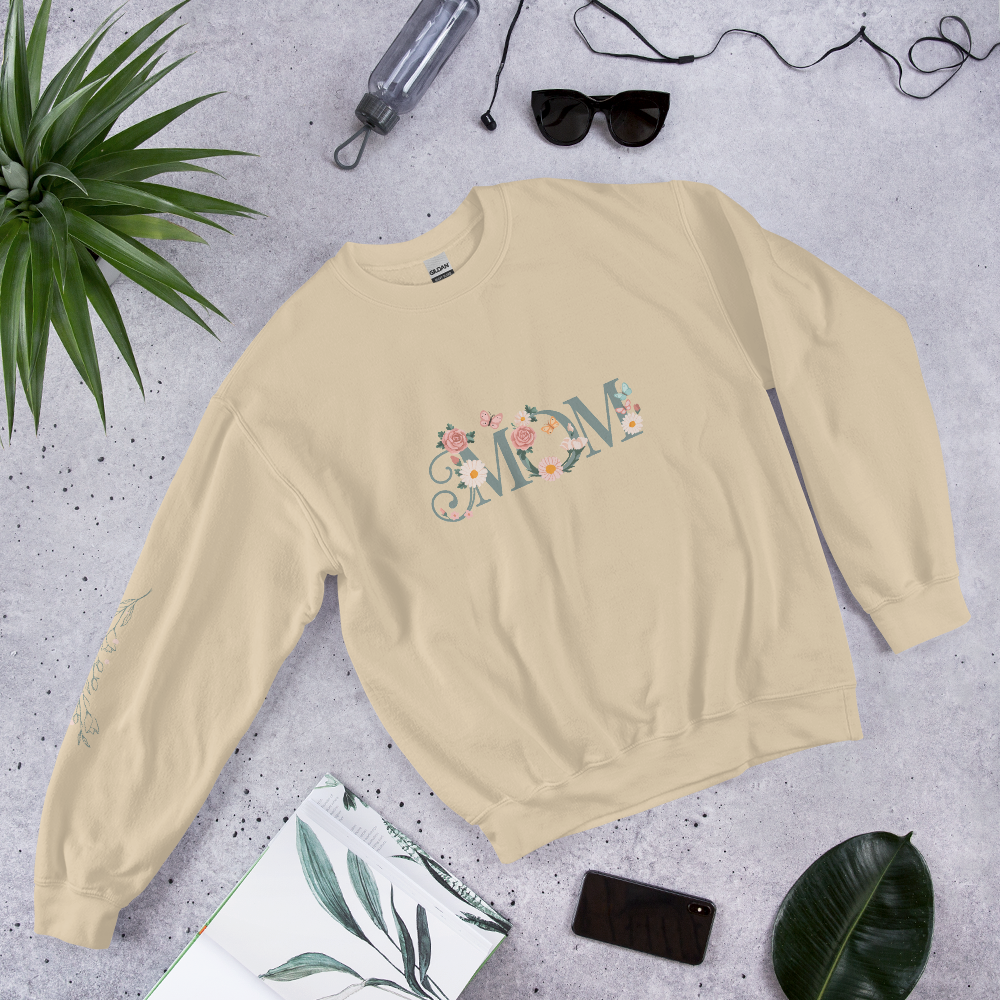 Floral Mom Sweatshirt – Cozy & Stylish Gift for Moms