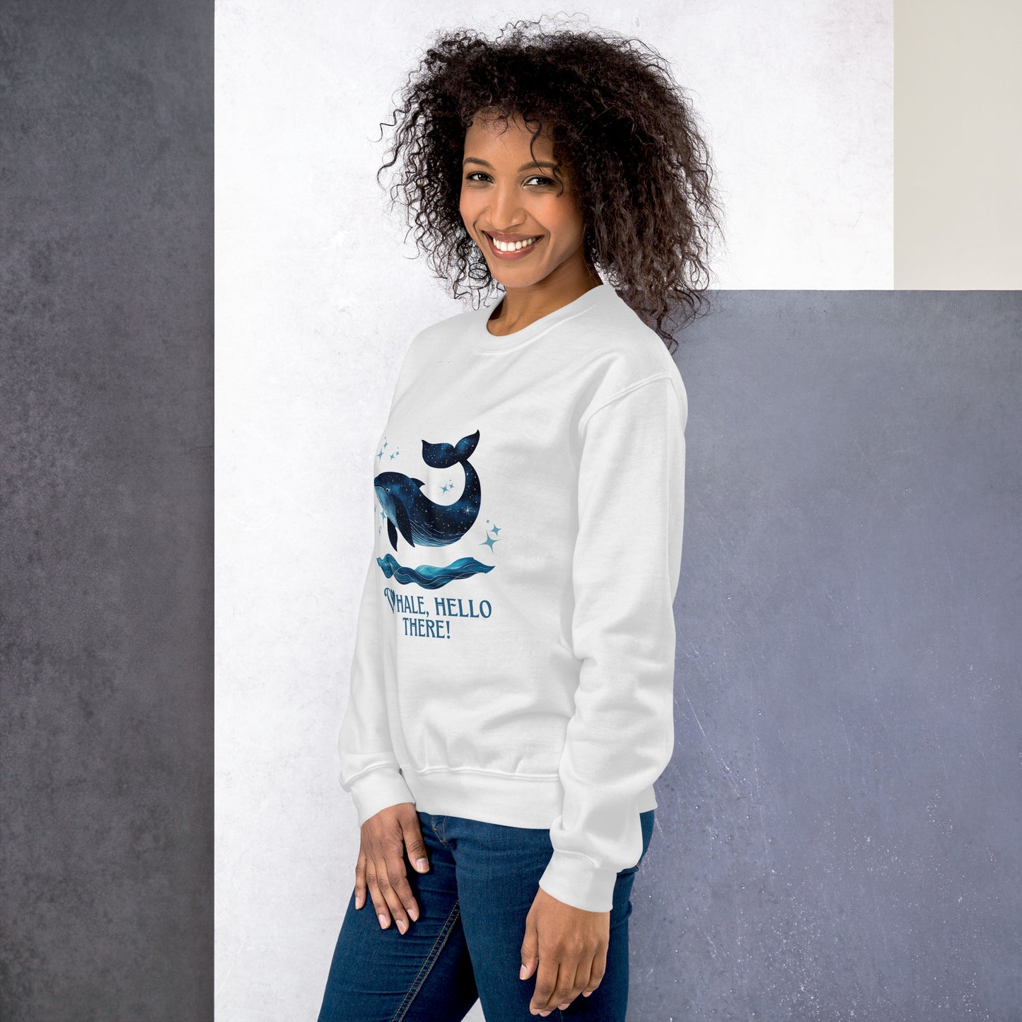 Whale, Hello There! Sweatshirt – Cozy & Cute Ocean Lover Gift