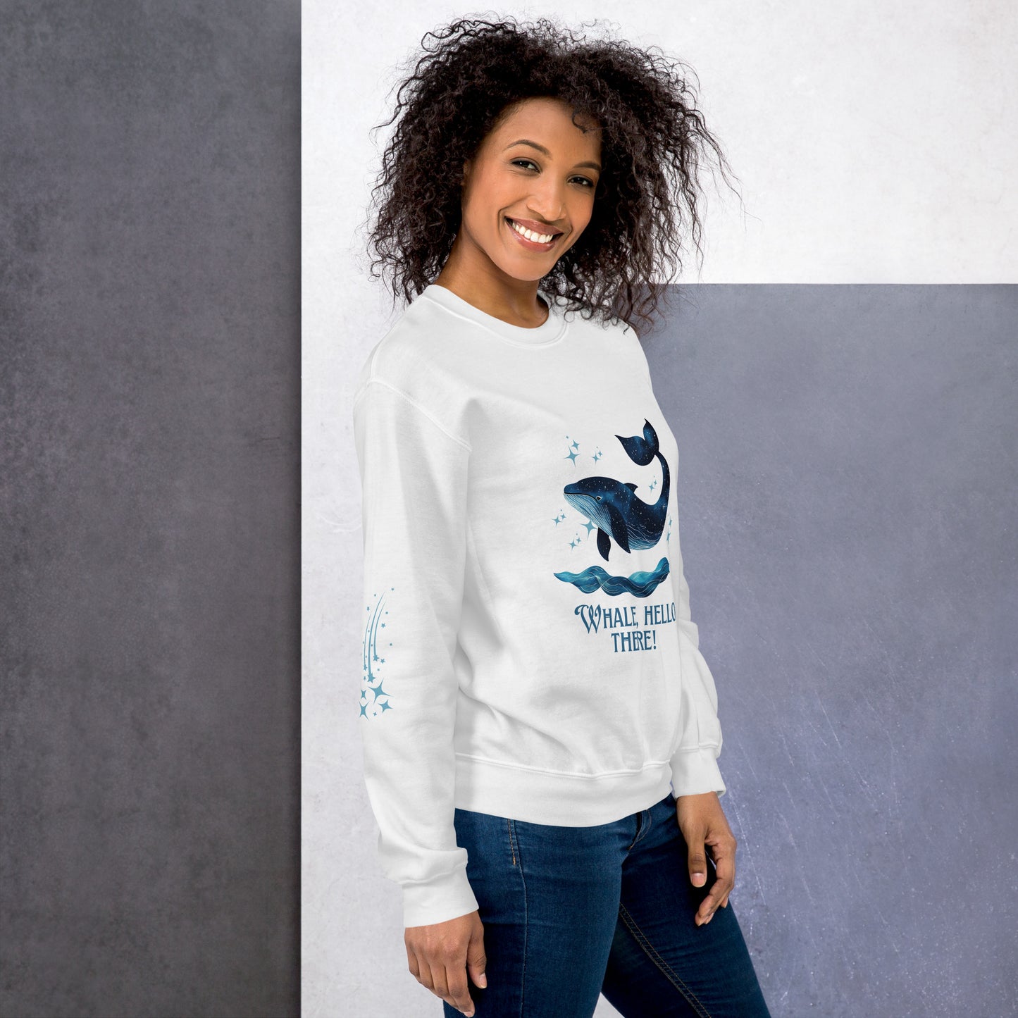 Whale, Hello There! Sweatshirt – Cozy & Cute Ocean Lover Gift