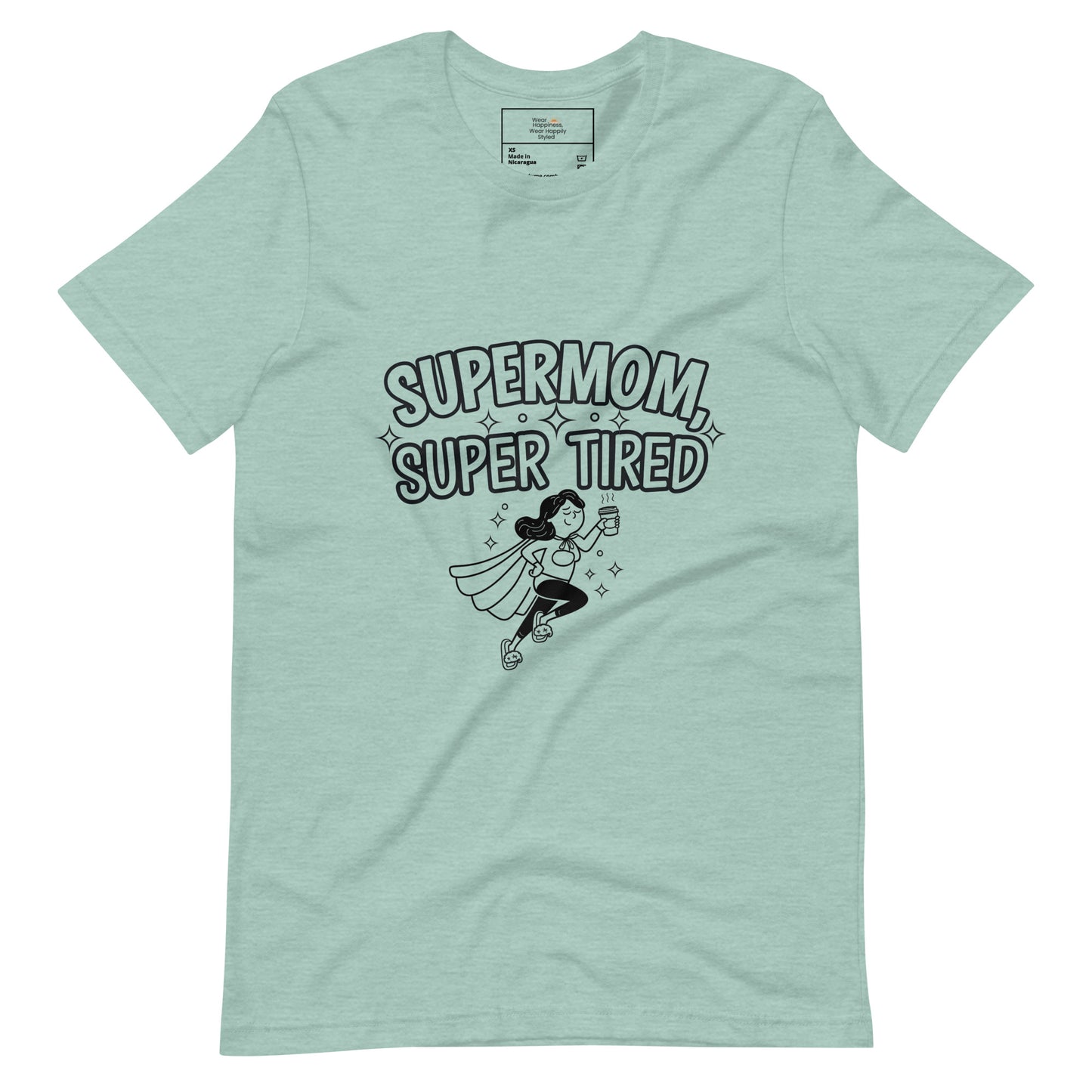 Supermom, Super Tired – Funny Shirt for Mom & Great Gift