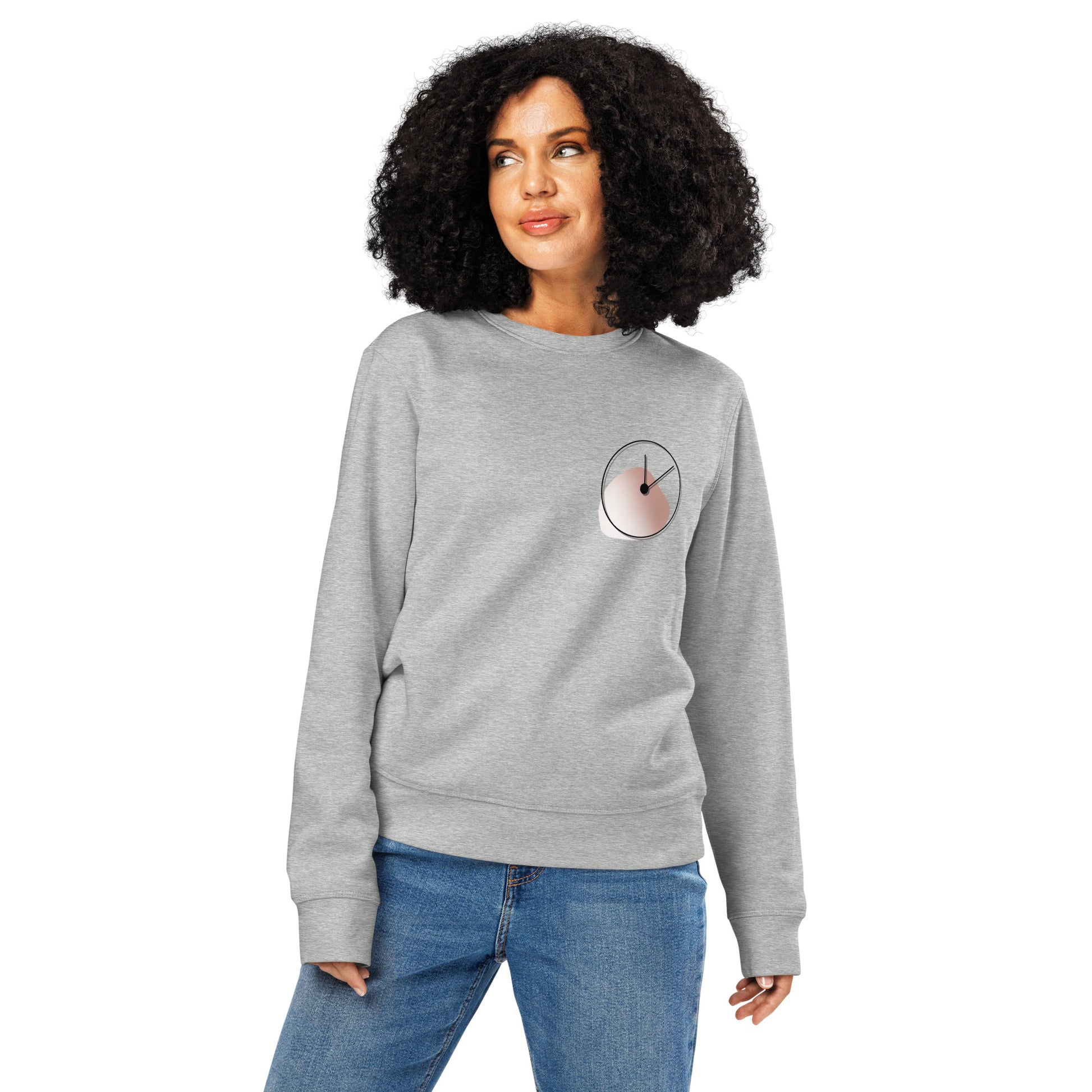 A woman wearing gray sweatshirt - One Day at a Time – Cozy Motivational Gift for Moms 