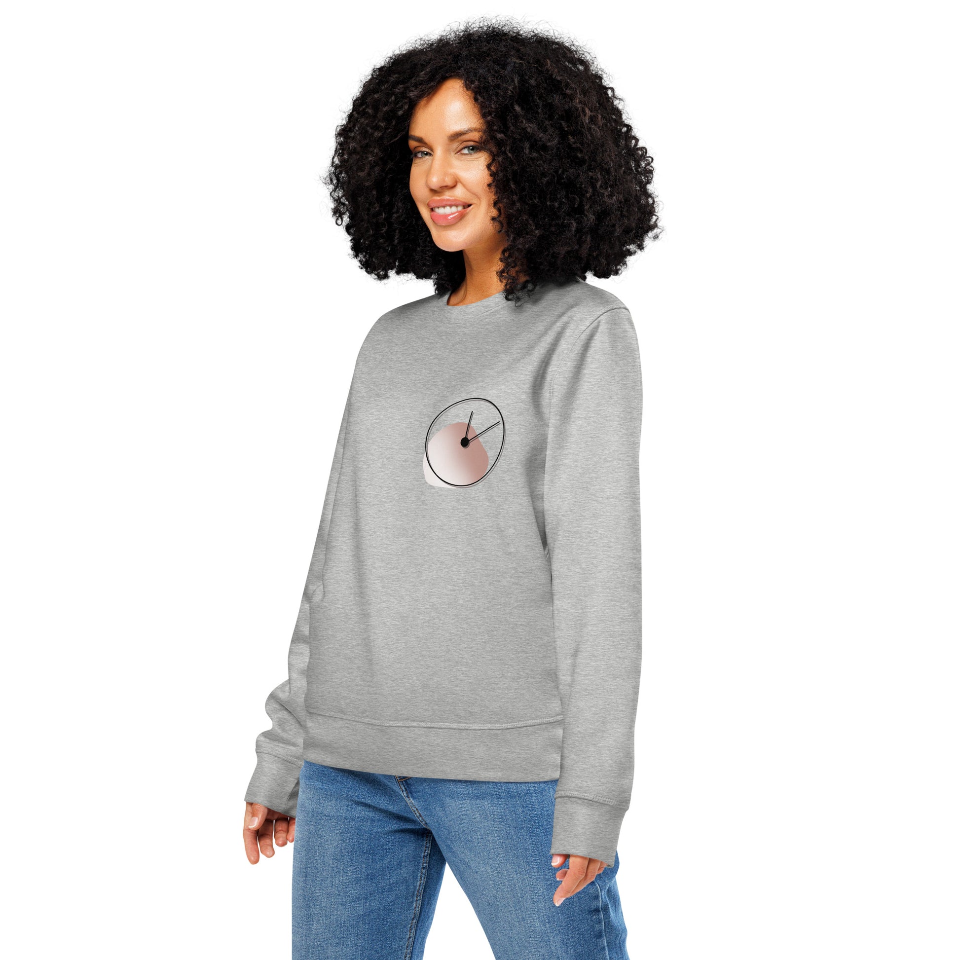 A woman wearing gray sweatshirt - One Day at a Time – Cozy Motivational Gift for Moms 