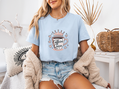 Caffeine Queen - Fun Coffee Lover T-Shirt