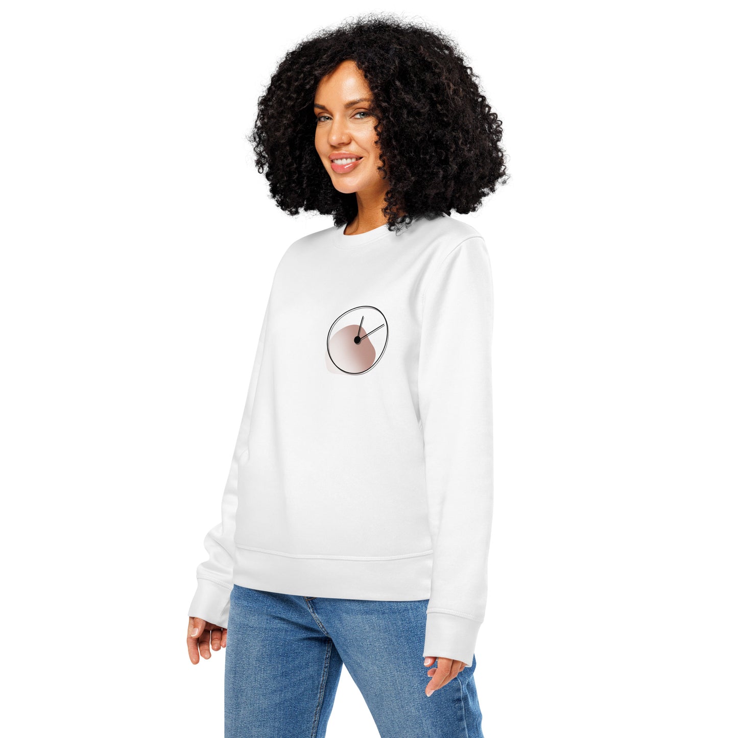 A woman wearing white sweatshirt - One Day at a Time – Cozy Motivational Gift for Moms