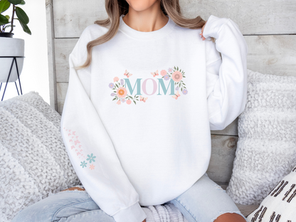 Floral Mom Sweatshirt – Elegant and Beautiful Design for Moms