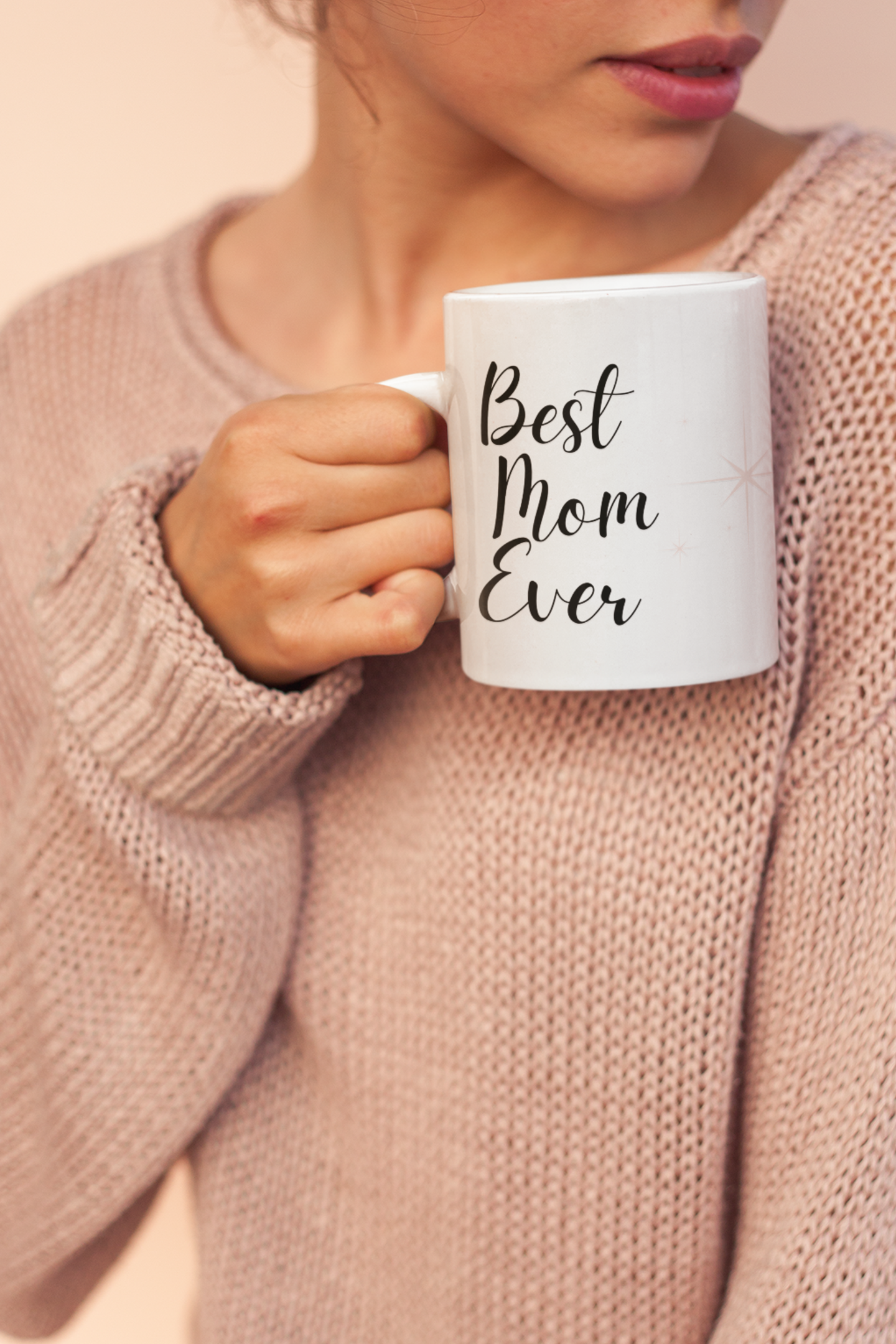 Best Mom Ever Mug – Floral Lavender and Rose Design