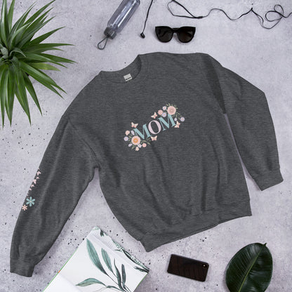 Floral Mom Sweatshirt – Elegant and Beautiful Design for Moms