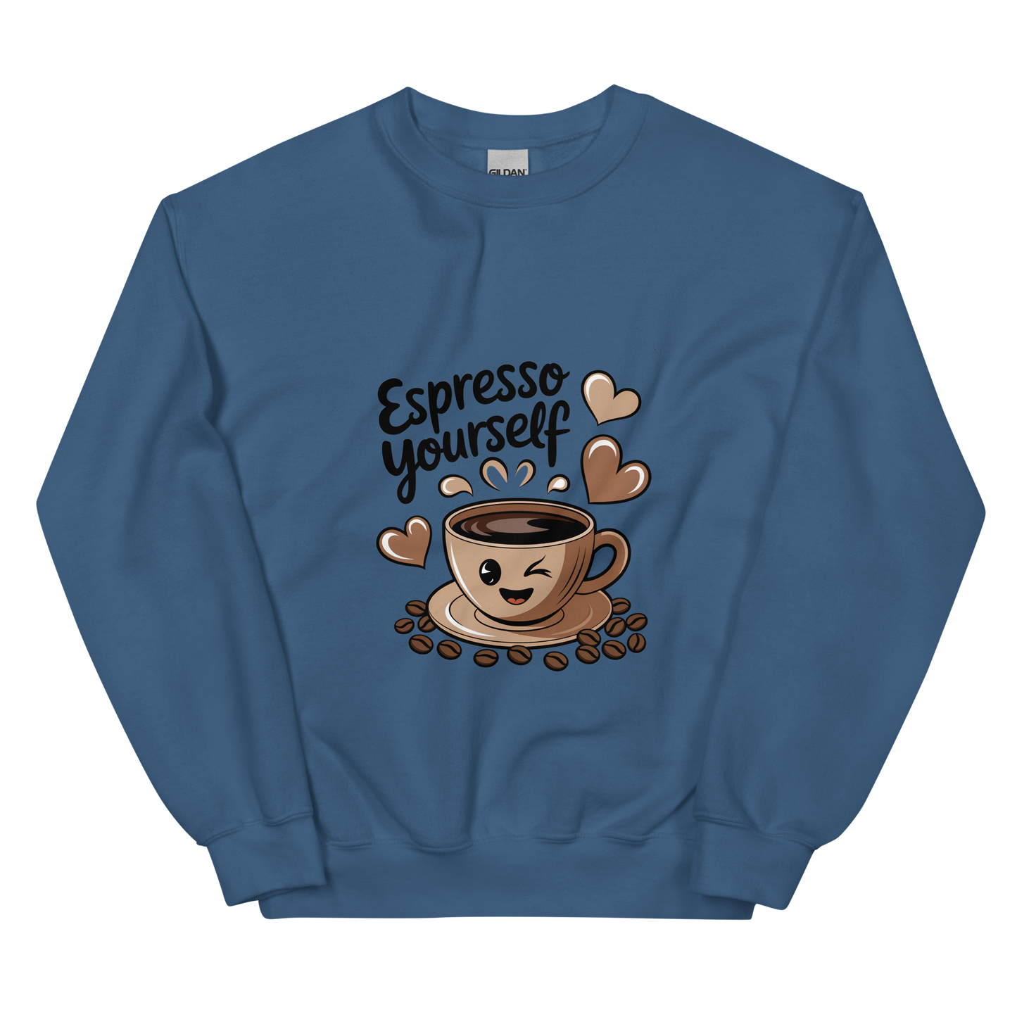 Espresso Yourself – Cute Coffee Lover Sweatshirt