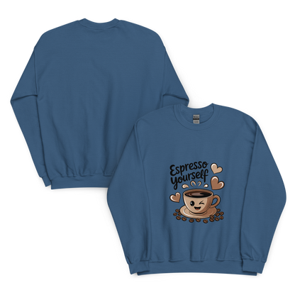 Espresso Yourself – Cute Coffee Lover Sweatshirt