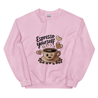 Espresso Yourself – Cute Coffee Lover Sweatshirt