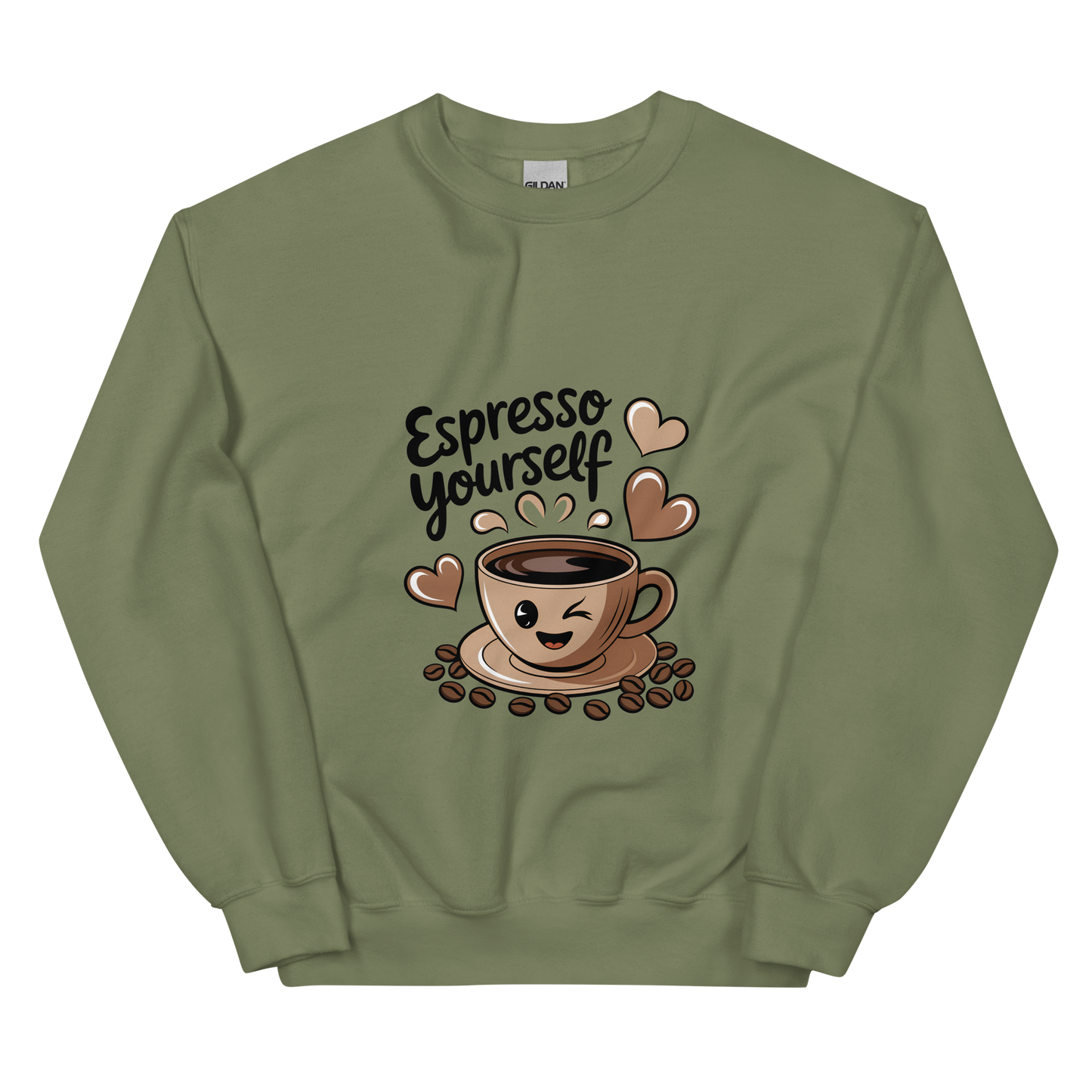 Espresso Yourself – Cute Coffee Lover Sweatshirt