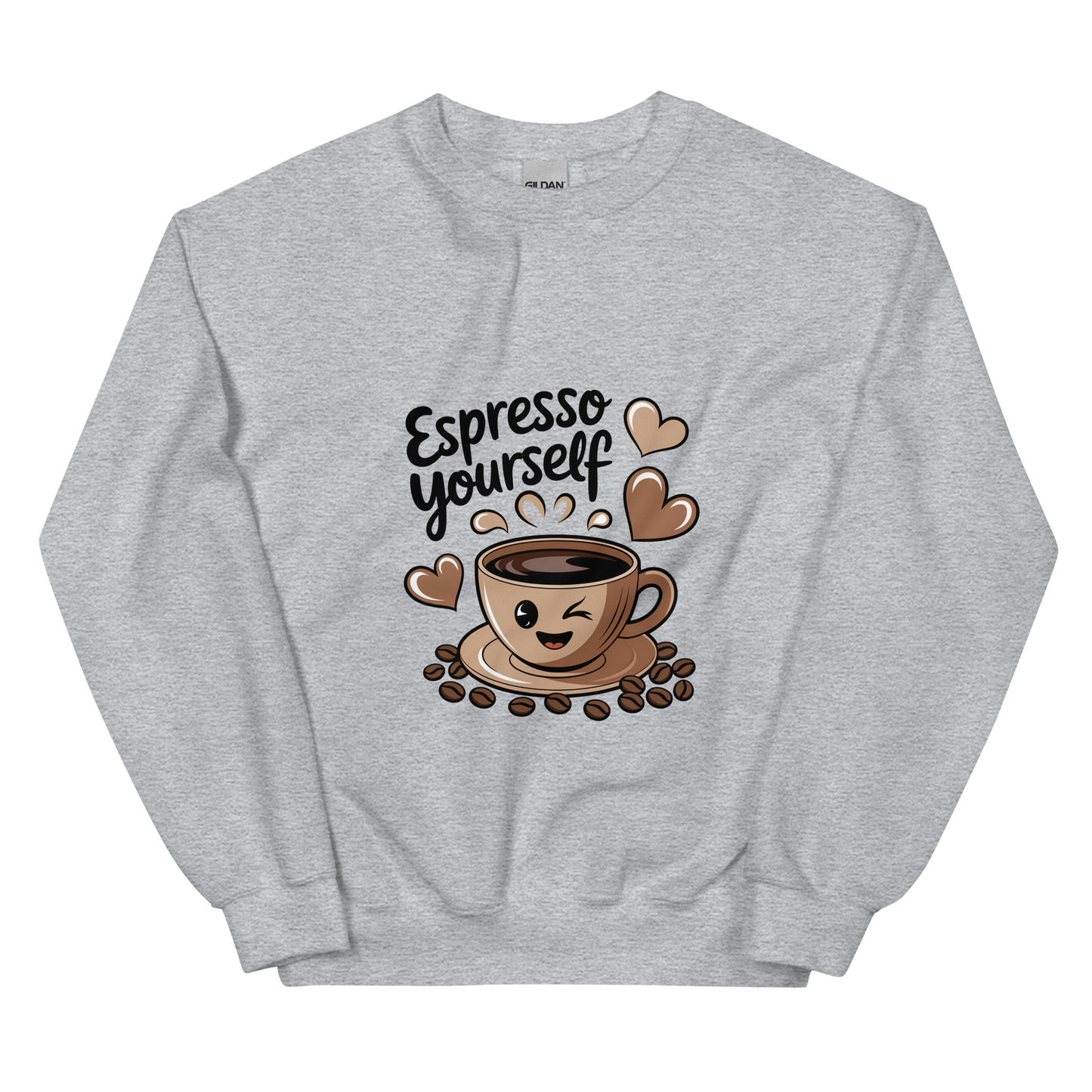 Espresso Yourself – Cute Coffee Lover Sweatshirt