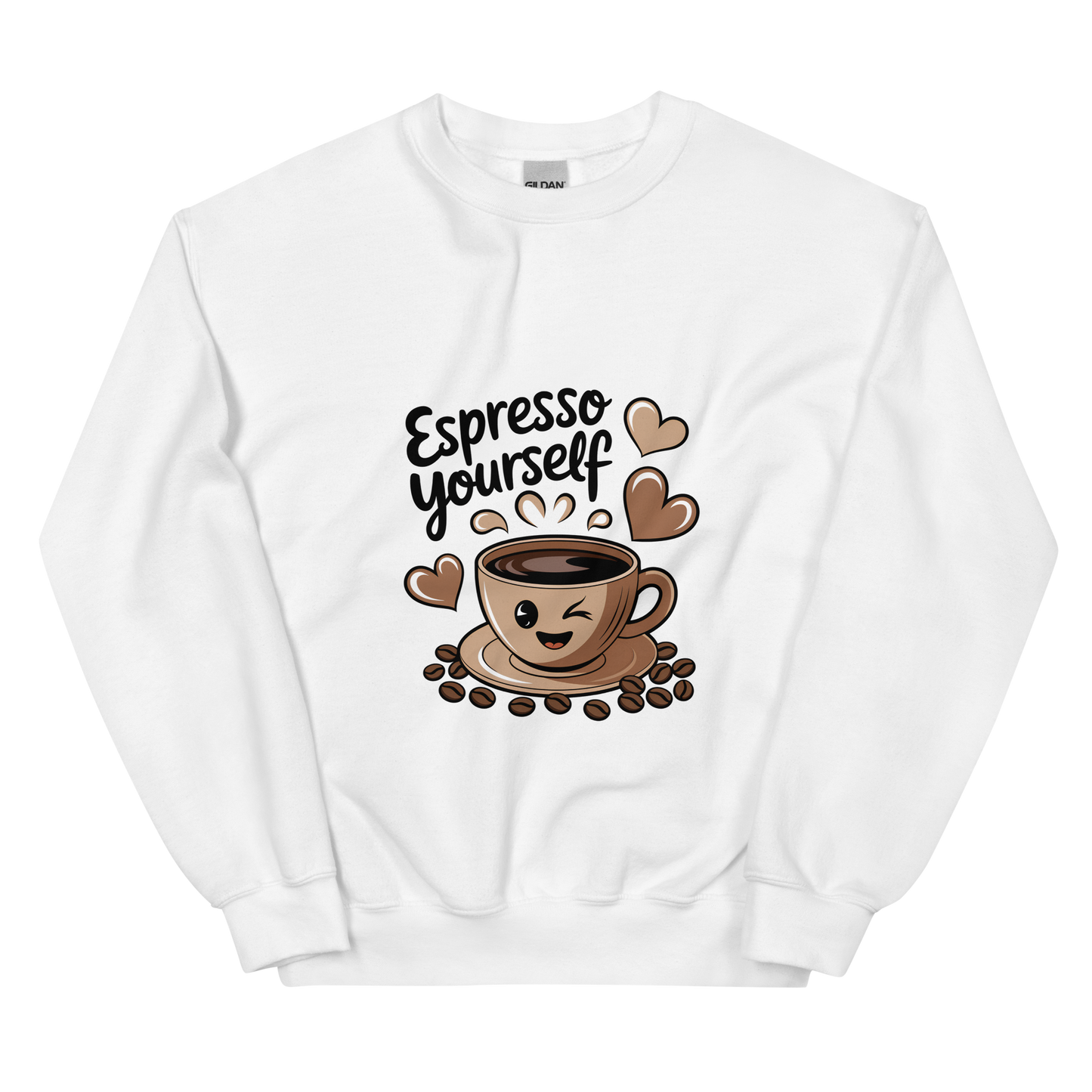 Espresso Yourself – Cute Coffee Lover Sweatshirt