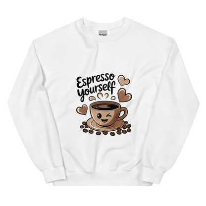 Espresso Yourself – Cute Coffee Lover Sweatshirt