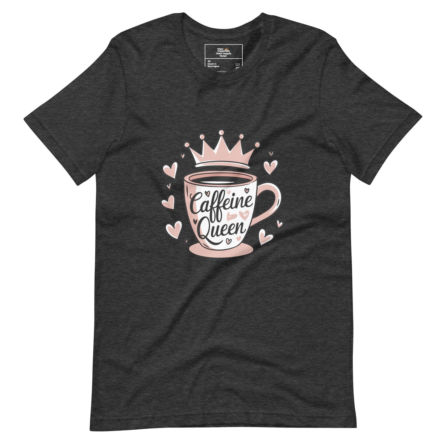 Caffeine Queen - Fun Coffee Lover T-Shirt