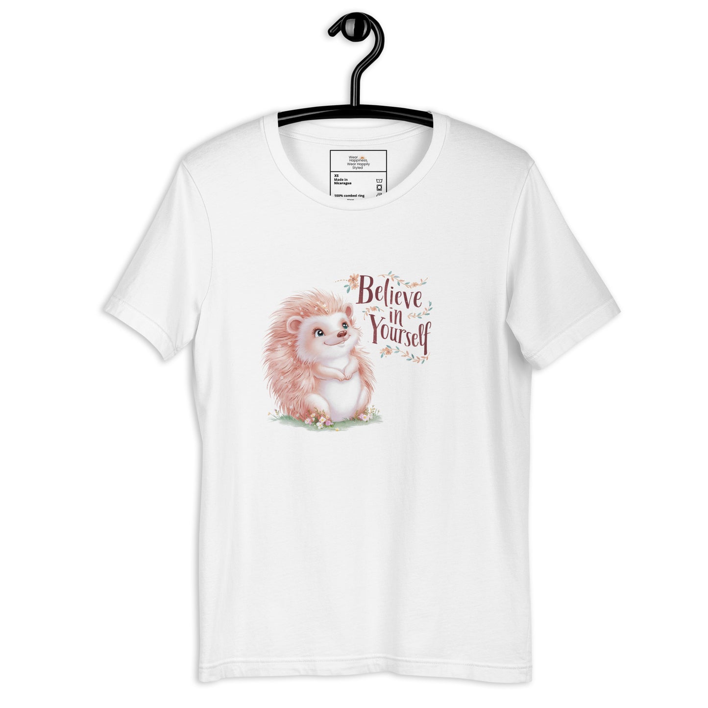 Believe in Yourself - Cute Hedgehog T-Shirt